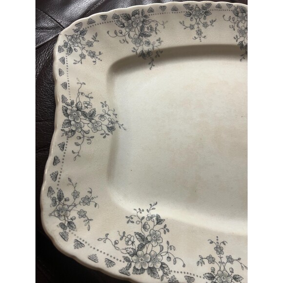 W.H Grindley 1891-1914 Arabic ironstone platter floral pattern 14 1/2 x 10 1/2 - Picture 2 of 6